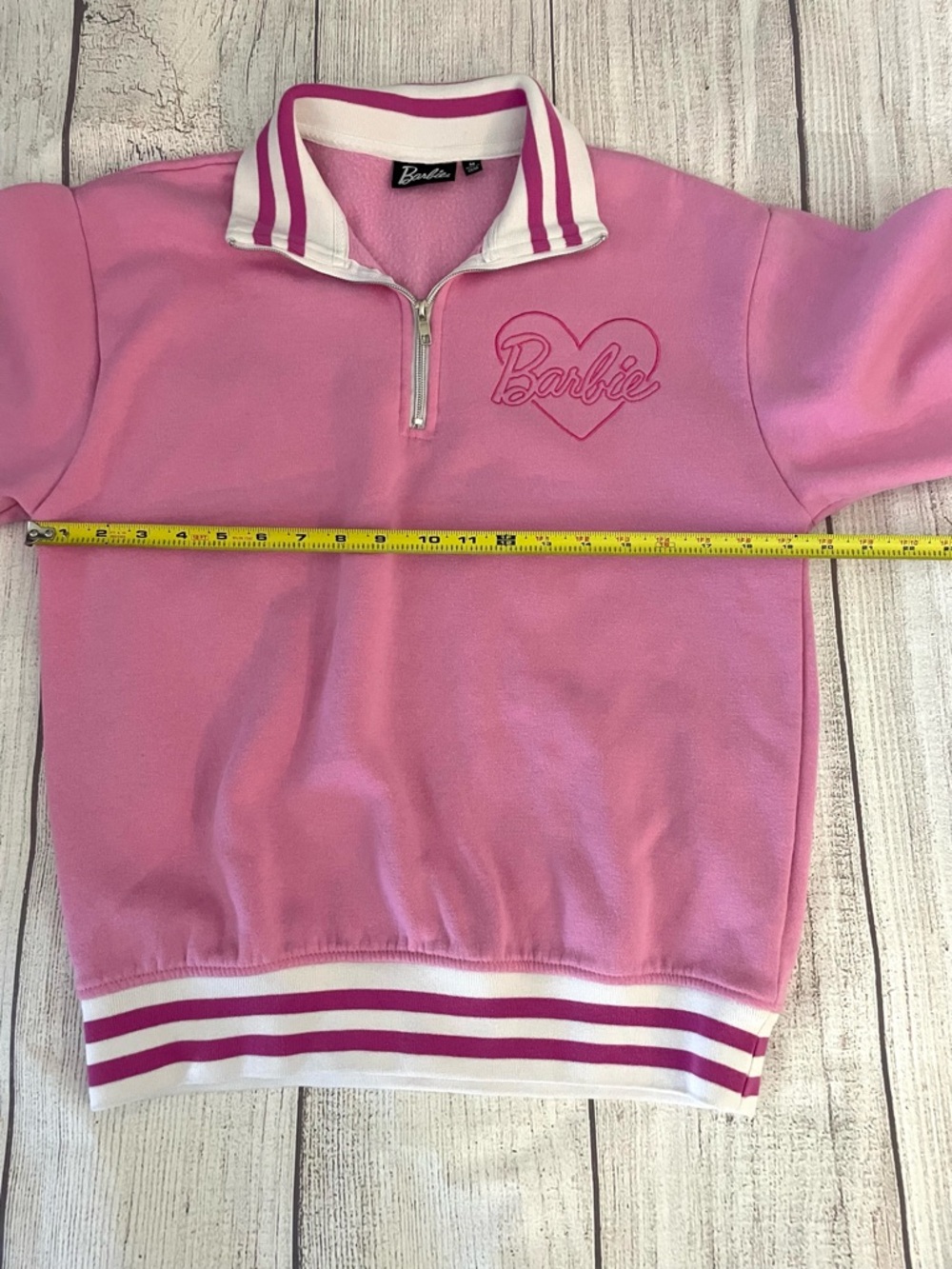 BARBIE Pink Women’s Sweatshirt and Joggers Pants Set 💖🌸💝😎 Size Medium - Picture 5 of 15